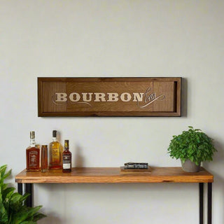 Bourbon Bar Wood Sign