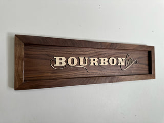 Bourbon Bar Wood Sign