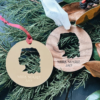 Personalized Silhouette Ornament