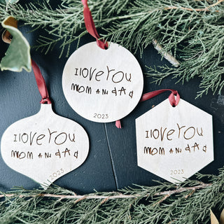 Personalized Children's Art Ornament