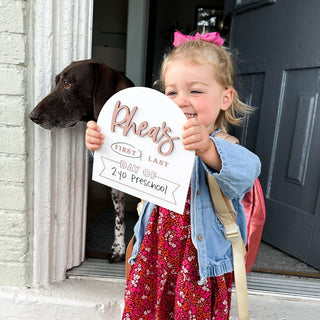 Personalized First/Last Day of School Sign