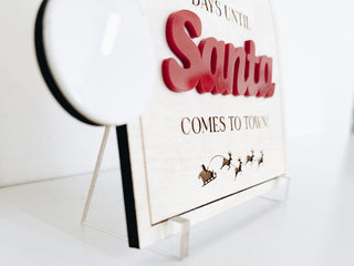 Santa Hat Countdown Sign