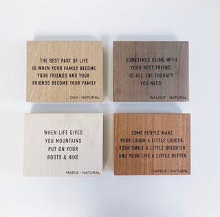 Love + Grief Wood Quote Plaque