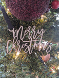 Holiday Script Ornament / Gift Tag