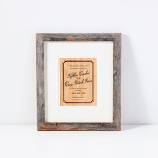 Personalized Invitation Etch + Frame