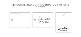 Personalized City Cutting Board