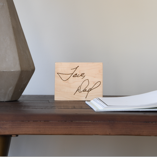 Personalized Handwritten Hard Wood Sign